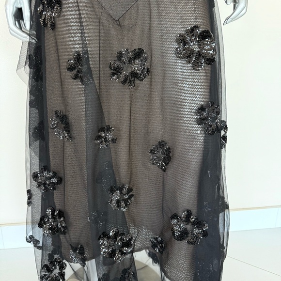 Women evening maxi dress with sequins size 8 US - Picture 4 of 12